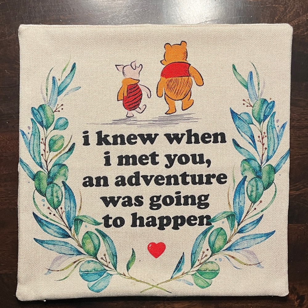 Pooh & Piglet Pillow Cover